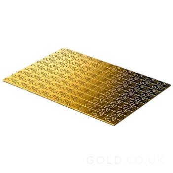 100 x 1g Gold Bar Valcambi CombiBar