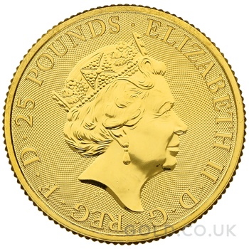 2021 1/4oz White Greyhound of Richmond Gold Coin Queen's Beasts