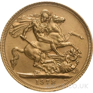 Gold Elizabeth II Sovereign (1978)