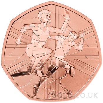 2024 Proof 50p Team GB Olympics Gold Coin Boxed