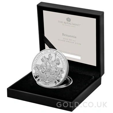 2023 Proof Silver Britannia Coin 1oz Boxed