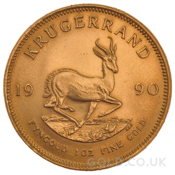 1990 Krugerrand Gold Coin 1oz