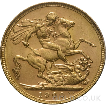 1900 Gold Sovereign Coin Queen Victoria Old Head
