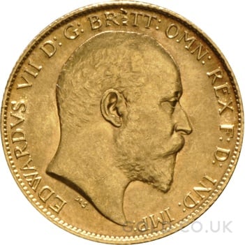 1907 Gold Half Sovereign Edward VII