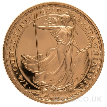 1988 Proof 1/4oz Gold Britannia Coin