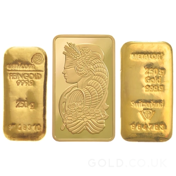 250g Gold Bars Best Value (Brand New)