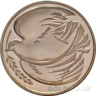 Peace Dove Gold Proof £2 Two Pound Double Sovereign (1995)