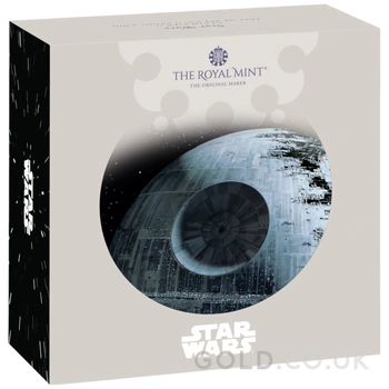 2024 50p Star Wars Death Star Proof Gold Coin Boxed
