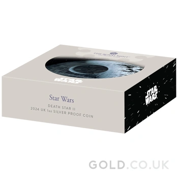 2024 1oz Star Wars Death Star Proof Silver Coin Boxed
