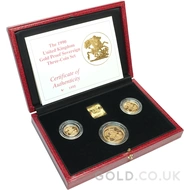 1990 Gold Proof Sovereign Three Coin Boxed Set
