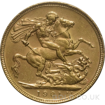 1901 Gold Sovereign Coin Queen Victoria Old Head Perth