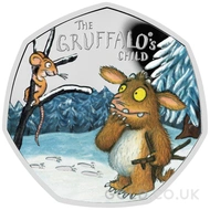 The Gruffalo's Child Fifty Pence 50p Proof Silver Coin Boxed (2024)