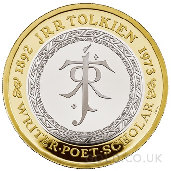 2023 JRR Tolkien Silver £2 Proof Coin Boxed