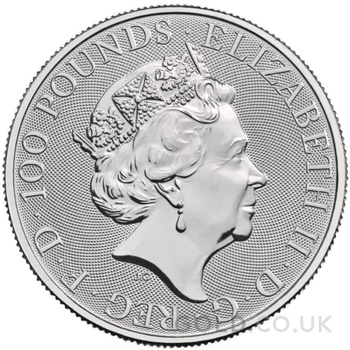2021 1oz White Horse of Hanover Platinum Coin Queen's Beasts