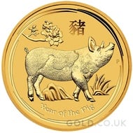 Gold Perth Mint Year of the Pig 1/4oz (2019)