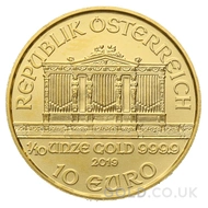 Gold Philharmonic Tenth Ounce Coin (2019)