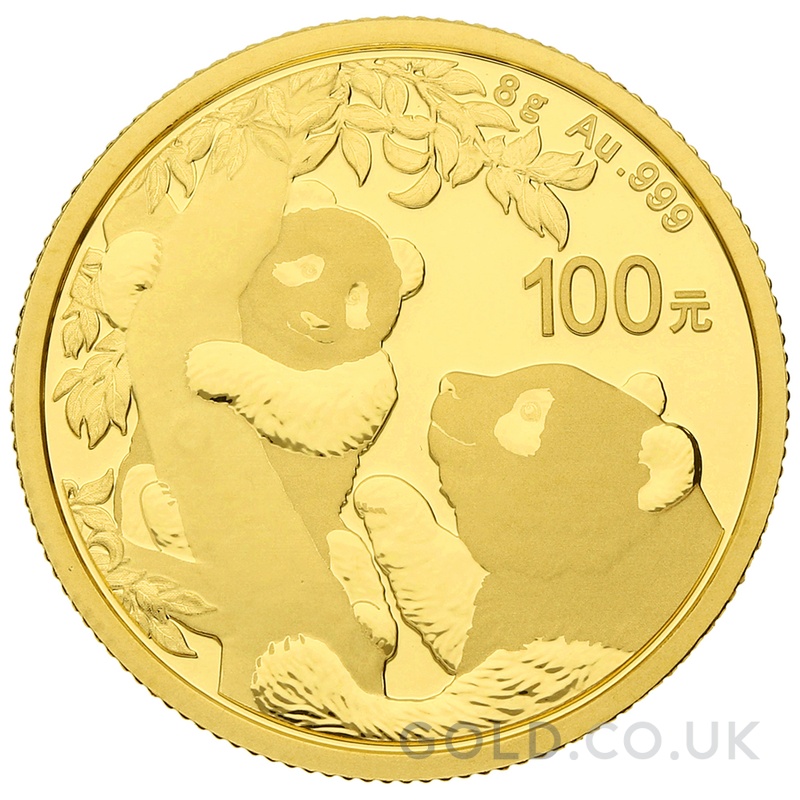 2021 8g Chinese Panda Gold Coin
