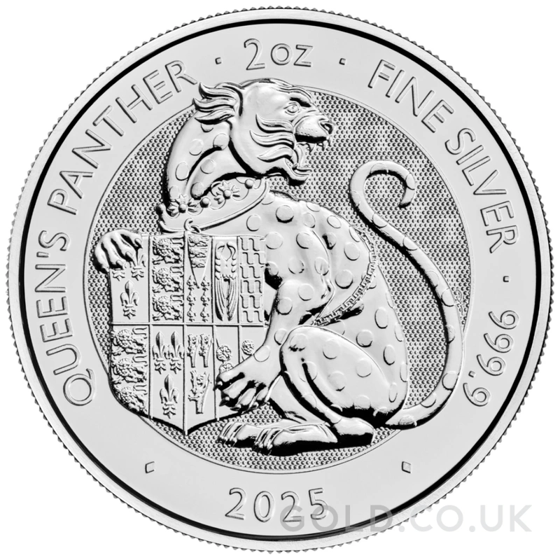 2025 Queen's Panther - Tudor Beasts 2oz Silver Coin