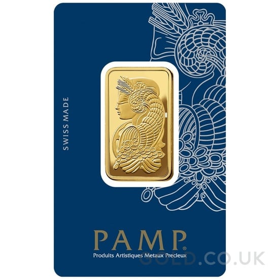 PAMP Lady Fortuna 2 Tola Gold Bar