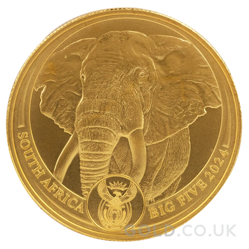 2024 Elephant Gold Coin Big Five Series 1oz