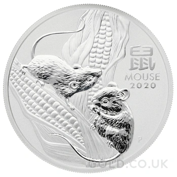 2020 Year of the Mouse Silver Coin 1oz Perth Mint Australian Lunar Series