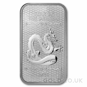 1oz Silver Bar 2024 Year of the Dragon