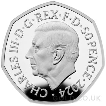 2024 50p Millennium Falcon Star Wars Proof Silver Coin Boxed