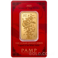 2025 1oz PAMP Gold Bar Year of the Snake