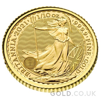 2021 1/10oz Gold Britannia Coin