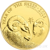 Gold Year of the Sheep 1oz (2015)