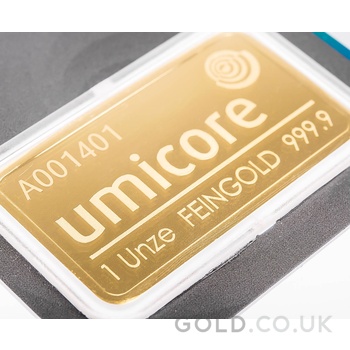 1oz Gold Bar Umicore