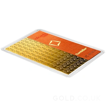 100 x 1g Gold Bar Valcambi CombiBar