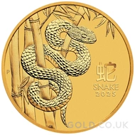 Twentieth Ounce Gold Perth Mint Year of the Snake (2025)