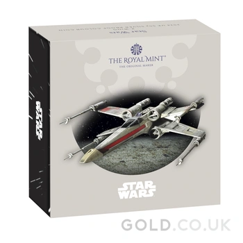 2024 50p X-Wing Star Wars Proof Silver Coin Boxed