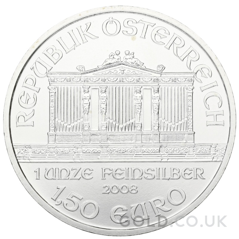2008 Austrian Philharmonic Silver Coin 1oz