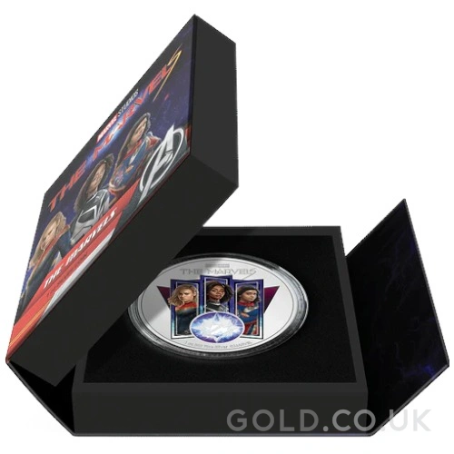 2023 The Marvels 1oz Proof Silver Coin Boxed