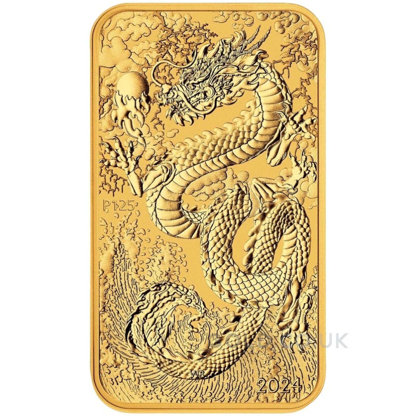 2024 Perth Mint 1oz Dragon Rectangular Gold Bar (Coin)