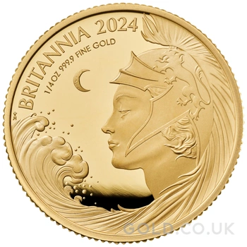 2024 Britannia 1/4oz Gold Proof Coin Boxed