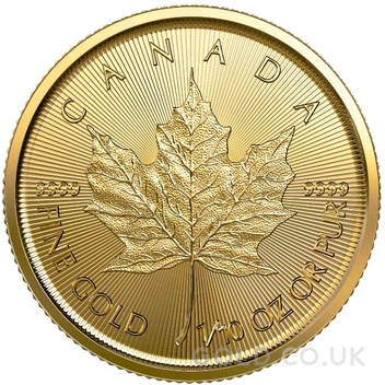 2022 1/10oz Canadian Maple Leaf Gold Coin