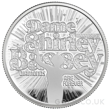 2023 Proof 2oz Shirley Bassey Silver Coin Music Legends Boxed