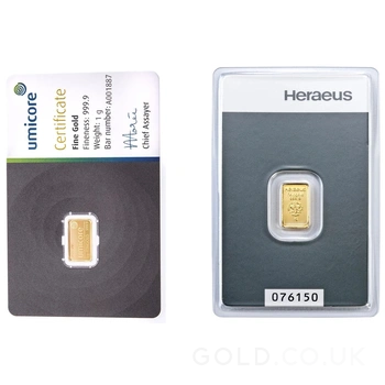 1g Gold Bar Best Value (Brand New)