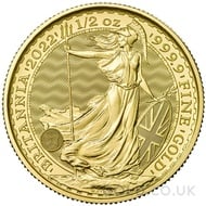 Half Ounce Gold Britannia Coin (2022)