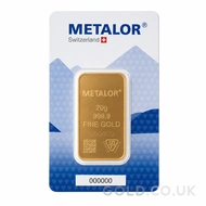 20g Metalor Gold Bar