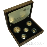 2009 Gold Proof Sovereign Five Coin Boxed Set