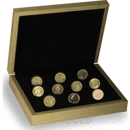 Gold Sovereign 10 x Portrait Set Gift Boxed