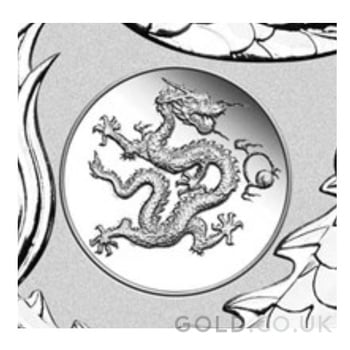 2024 1oz Perth Mint Year of the Dragon Silver Coin with Privy Mark