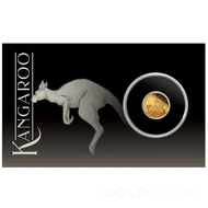 Mini Roo 0.5g Gold Proof Coin in Card (2023)