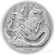 2024 St George & the Dragon One Kilo Silver Coin