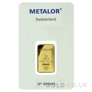 5g Metalor Gold Bar