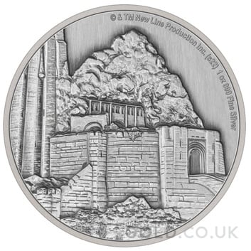 2022 Proof The Lord of the Rings Silver Coin Helm's Deep 1oz Boxed